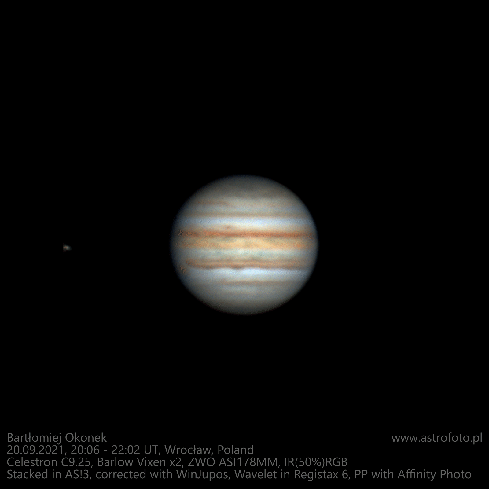 Jupiter rotation animation