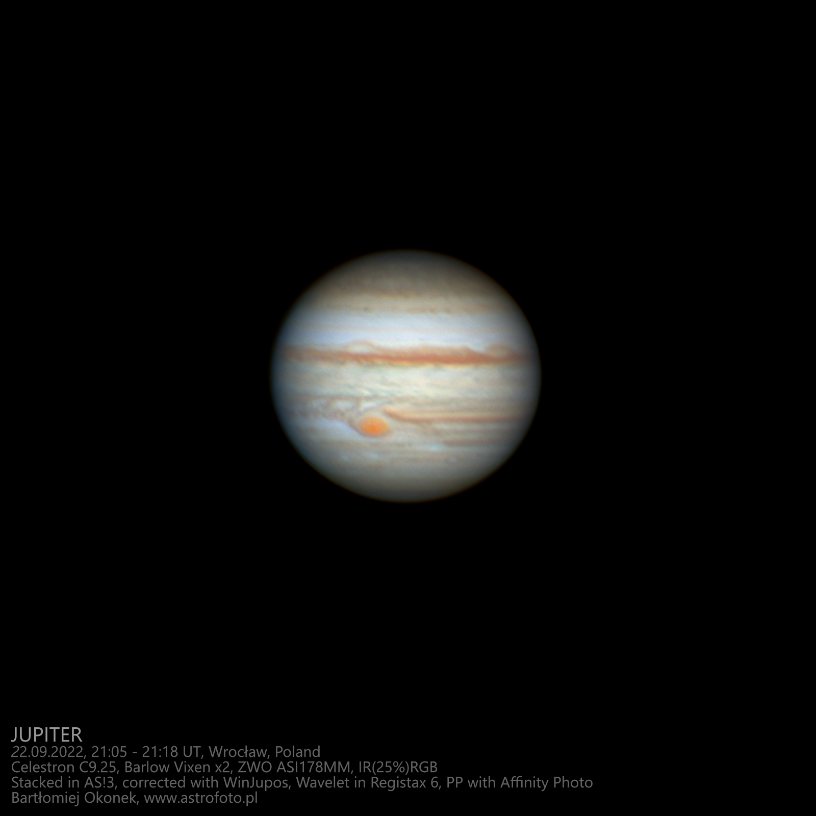 Jupiter rotation animation